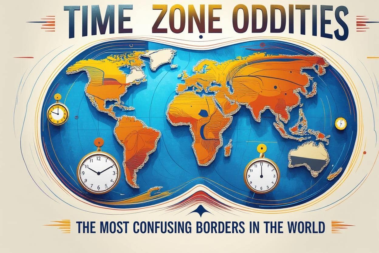 Čudnosti časovnih pasov: Najzmedljivejše meje na svetu